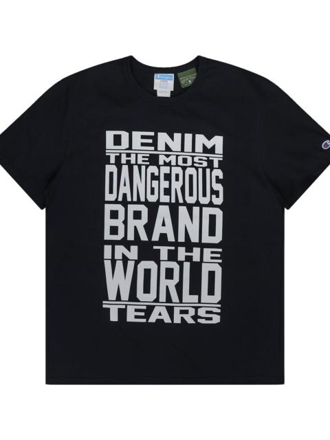 DENIM TEARS Most Dangerous T-Shirt "Black" DT752
