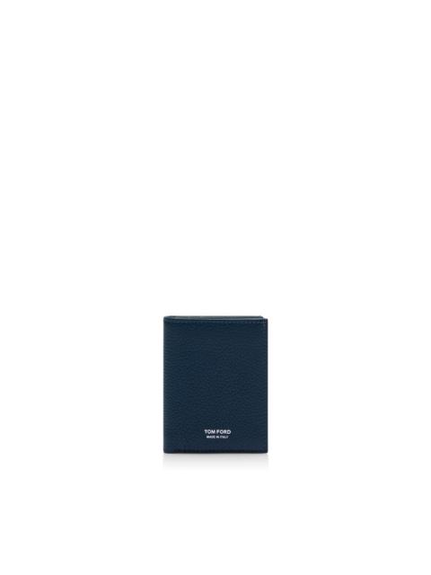 TOM FORD GRAIN LEATHER FOLDING CARDHOLDER