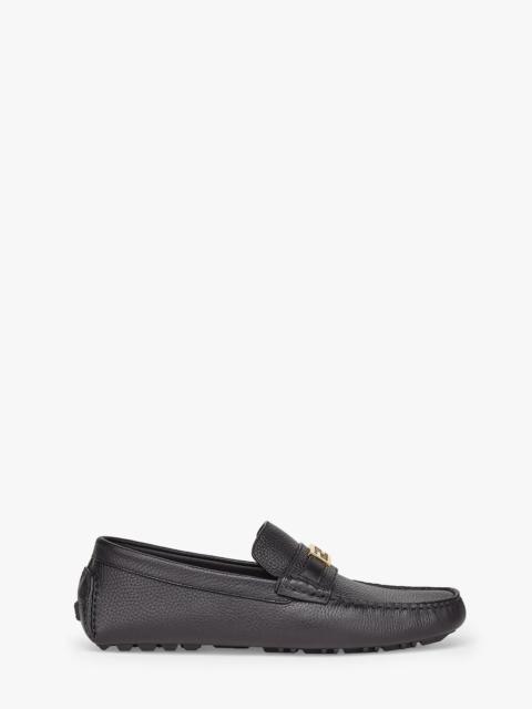 FENDI Black leather drivers