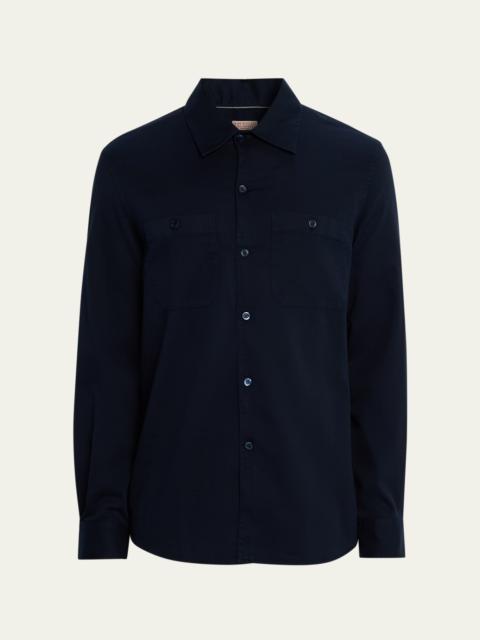 Brunello Cucinelli Men's High Summer Capsule Cotton Button-Down Shirt