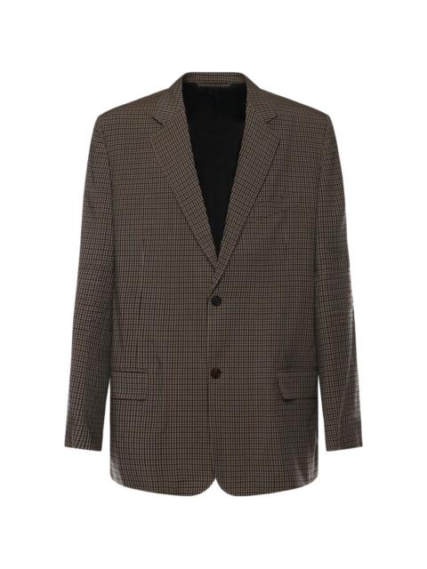 BALENCIAGA checked single-breasted blazer