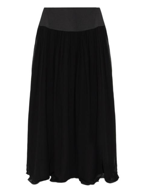 POSSE Solene gathered maxi skirt