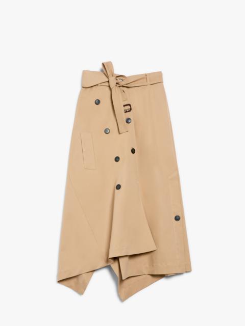 WEEKEND Max Mara BOLOGNA Cotton gabardine trench skirt