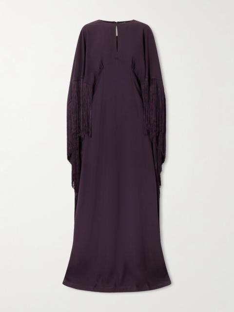 Taller Marmo 1974 Cutout Fringed Crepe Gown