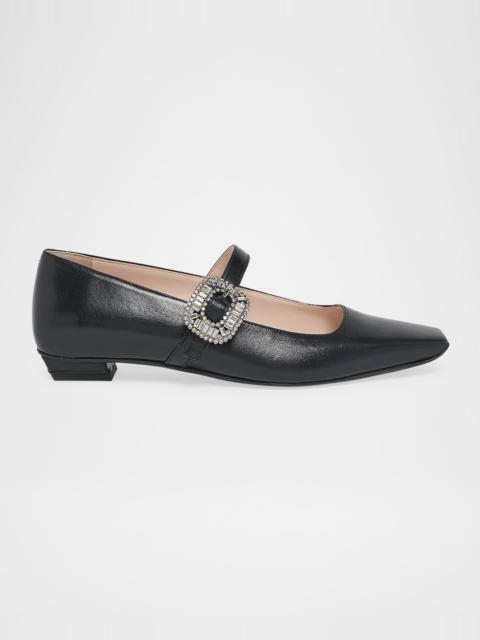 Roger Vivier Belle Mini Strass Babies Mary Jane Ballerina Flats