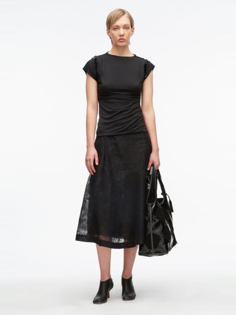 3.1 Phillip Lim Embellished Drape Jersey Top