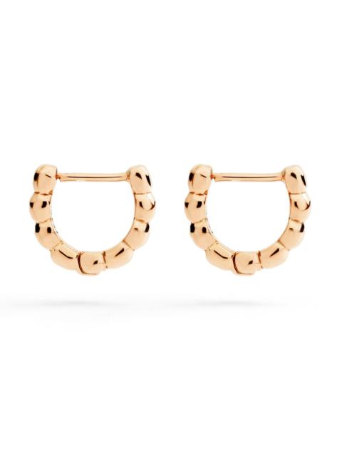DoDo ROSE GOLD GRANELLI HOOP EARRINGS