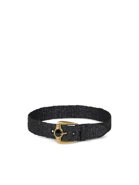 Etro embellished-buckle woven belt