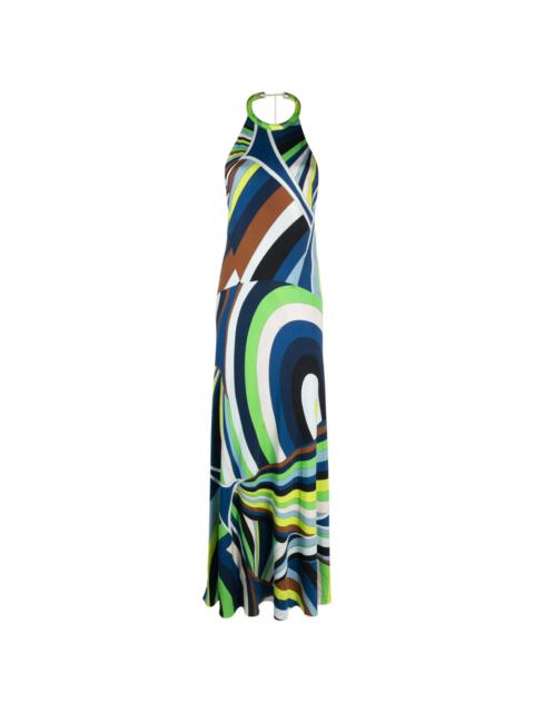 PUCCI kaleidoscopic-print silk maxi dress