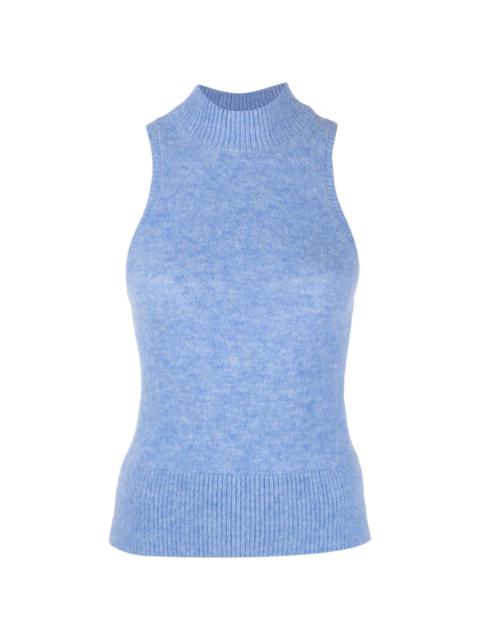 PATOU mock-neck knitted top