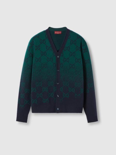 GUCCI GG degradé wool jacquard cardigan