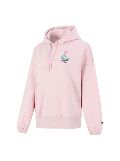 PUMA (WMNS) PUMA Downtown Graphic Hoodie Sweatshirt Pink 533049-36