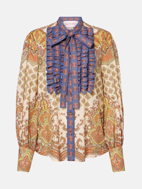 Valentino Voyage Imaginaire ruffled cotton shirt