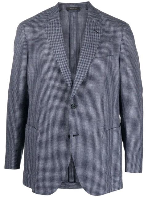 Brioni houndstooth single-breasted blazer