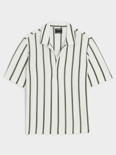TODD SNYDER Relaxed Textured Montauk Polo