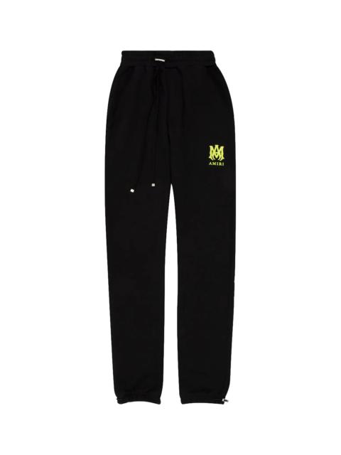 AMIRI MA Logo Sweatpants "Black & Lime" PF22MJP037 763