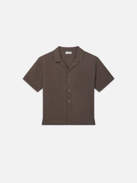 FRAME Duo Fold Relaxed Shirt in Taupe