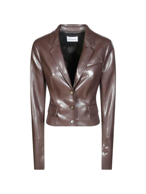 THE ANDAMANE Zefira faux-leather blazer