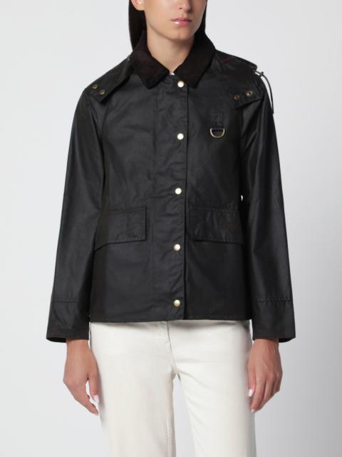 Barbour Navy blue waxed cotton jacket