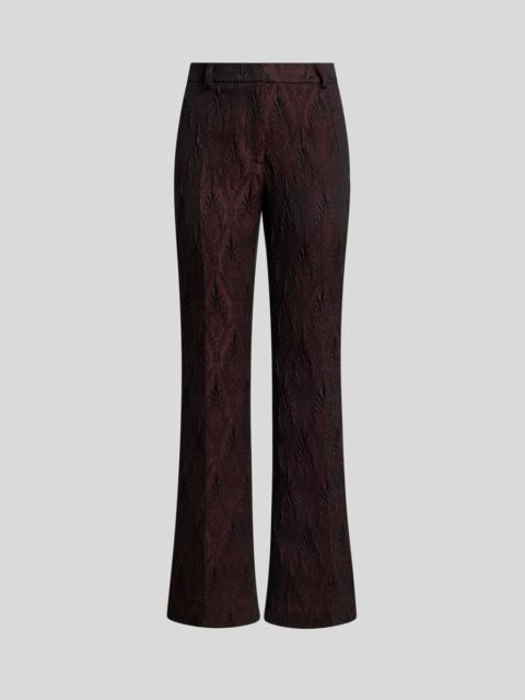 Etro JACQUARD TROUSERS WITH FLORAL MEDALLION MOTIF