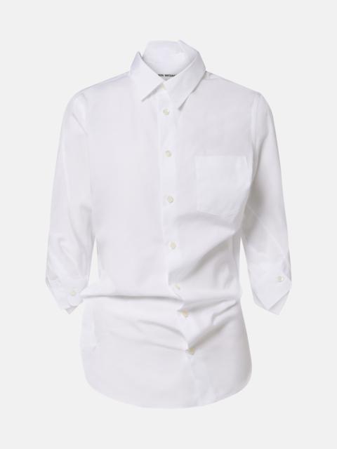 Junya Watanabe Draped cotton poplin shirt