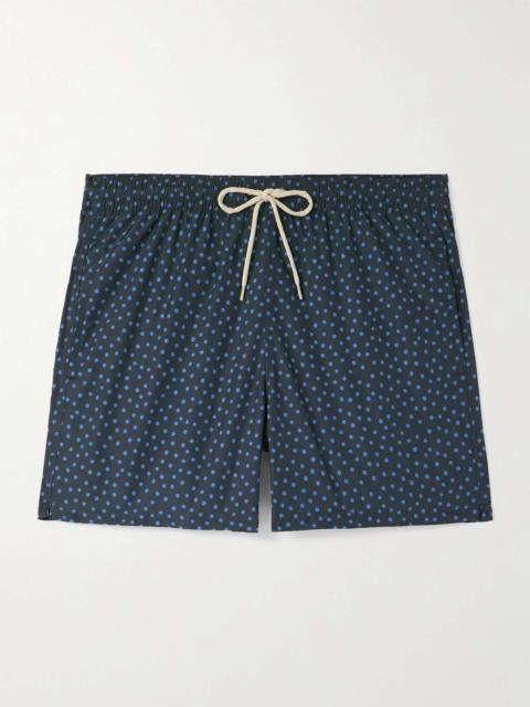 Kite Straight-Leg Mid-Length Polka-Dot Swim Shorts