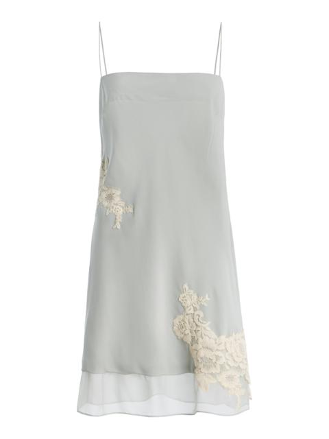 SIR. Noria Embroidered Silk Mini Dress