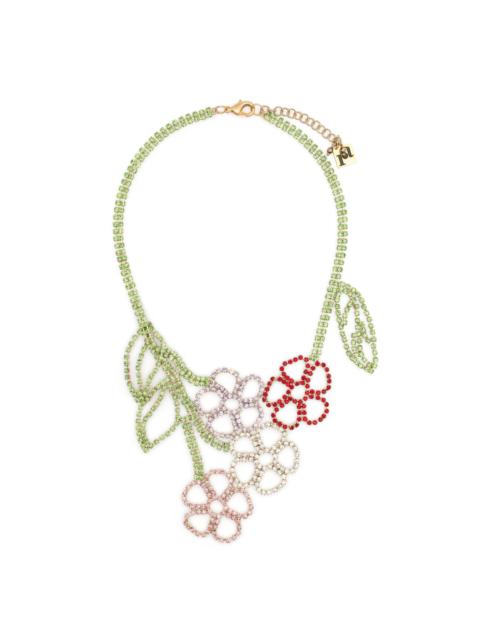 Rosantica floral-motif necklace
