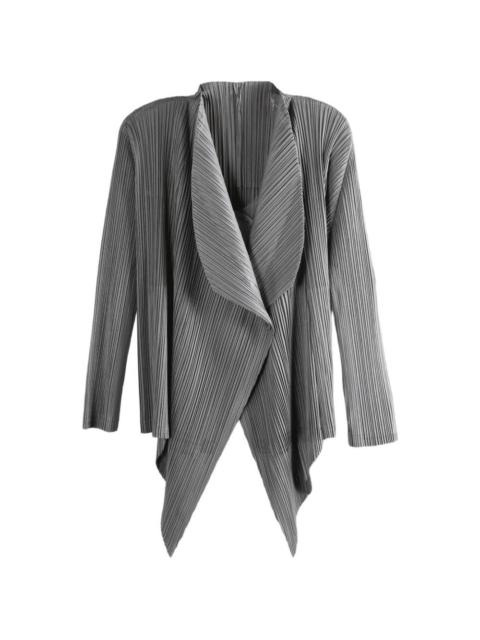 Pleats Please Issey Miyake button plissé knitwear