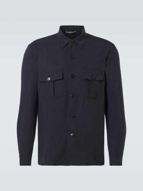 Canali Straight-cut overshirt