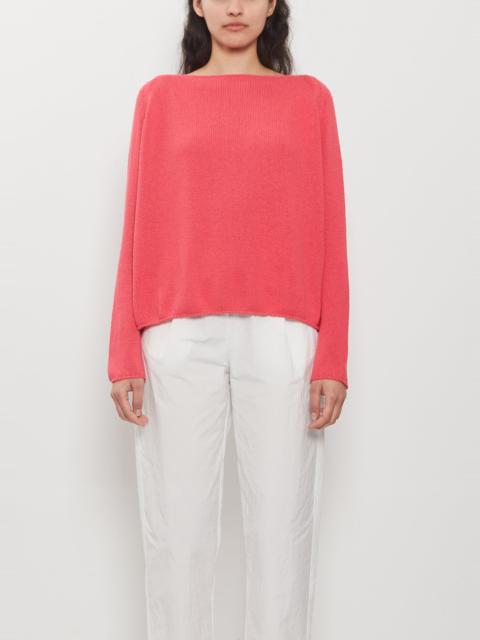 apuntob Wild Silk Boatneck Sweater — Raspberry