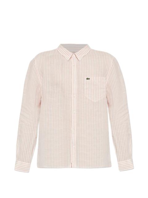 LACOSTE button-down striped shirt