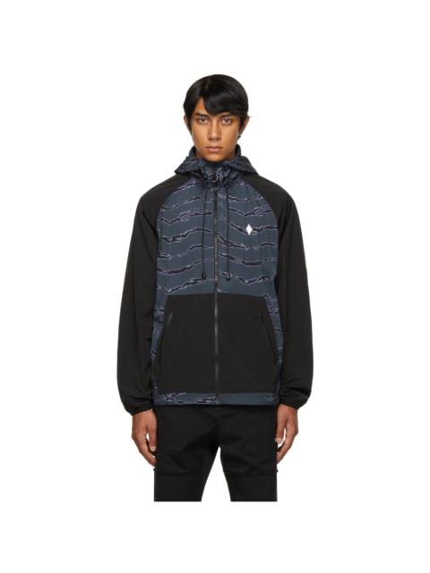 Marcelo Burlon County Of Milan Black Nylon Windbreaker Jacket