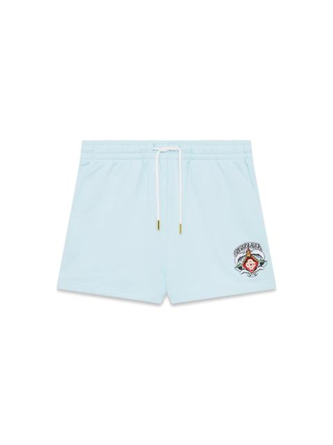 CASABLANCA Pale Blue Waves Sweatshorts