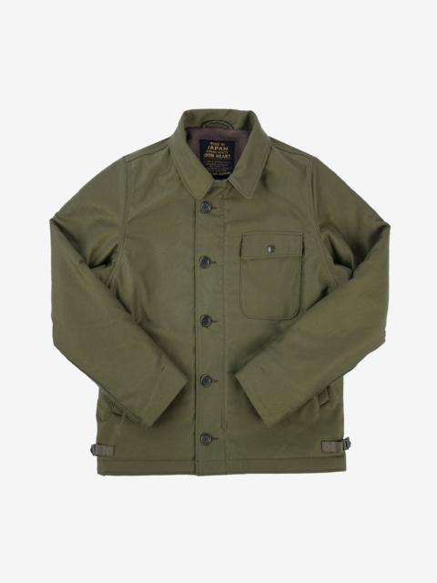 Iron Heart IHM-40-GRN Whipcord A2 Deck Jacket - Olive Drab Green