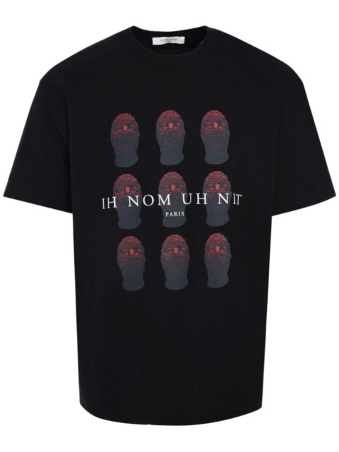 ih nom uh nit masks-print cotton T-shirt