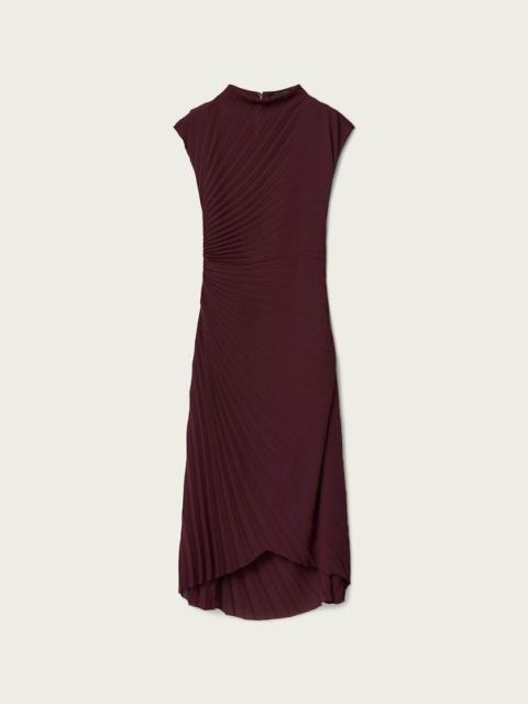 ALLSAINTS RAYANNA PLEATED MIDI DRESS