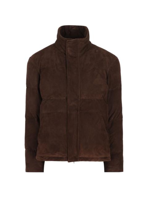 Tod's suede padded coat