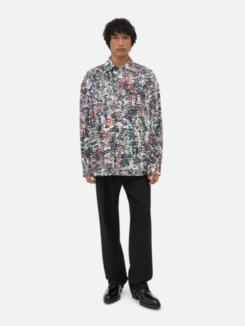 Bottega Veneta Cotton Wool Memory Print Shirt