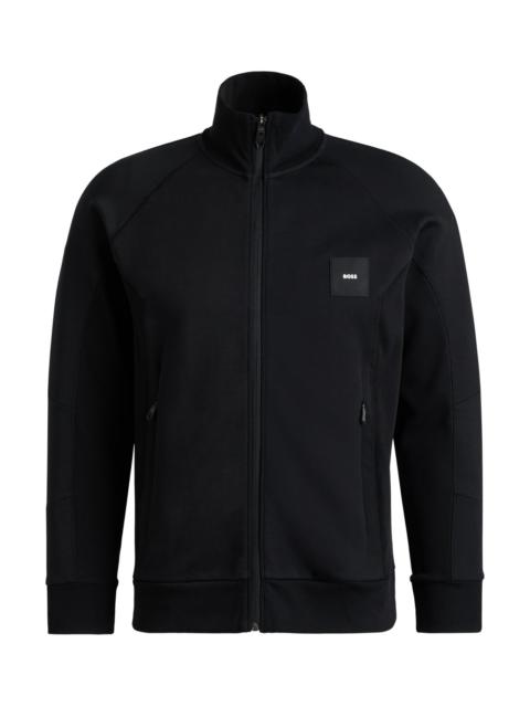 BOSS SWEATSHIRT WITH STRETCH-COTTON INSERTS