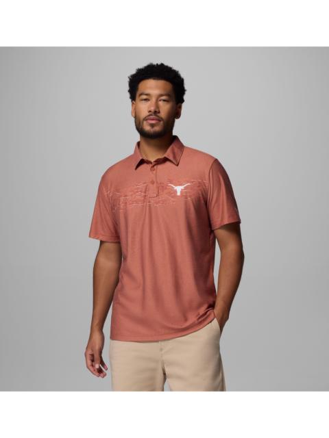 Columbia Men's Collegiate Thistletown Hills Printed Polo - Texas