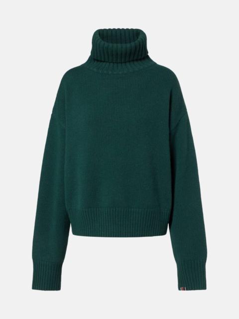 extreme cashmere Crop Xtra cashmere turtleneck sweater