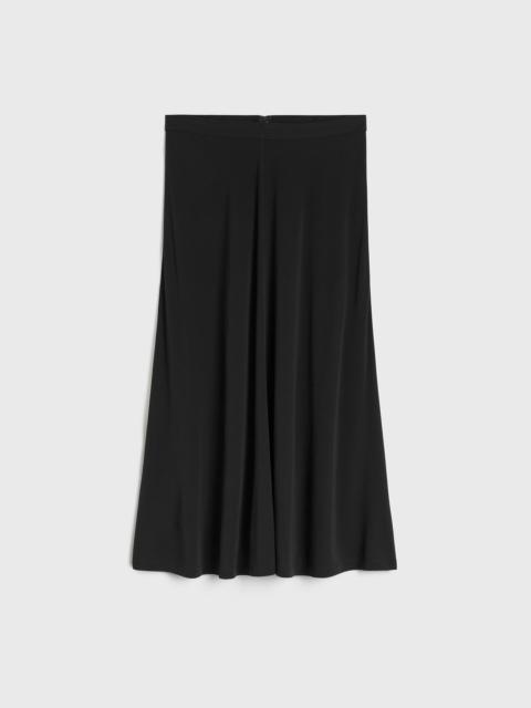 Fluid jersey skirt black