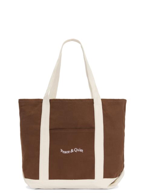 Museum of Peace & Quiet Wordmark Boat Tote