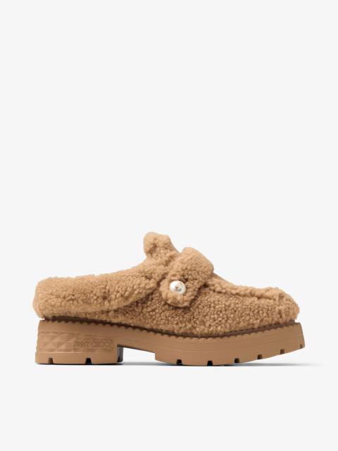 Shea Mule Flat
Rattan Curly Shearling Flats