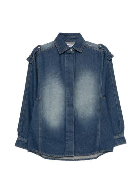 gimaguas shoulder-tab buttoned shirt