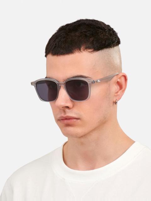 EVISU CONTRAST TRIM SQUARE SUNGLASSES