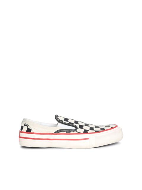 Rhude checked slip-on sneakers