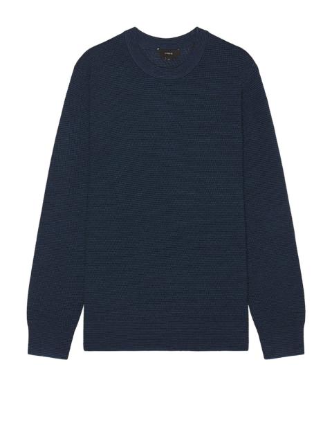 Vince Two Tone Merino Mesh Sweater