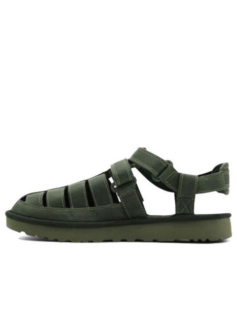 UGG UGG Dune Fisherman Cowhide Green Sandals 1102694-MSG